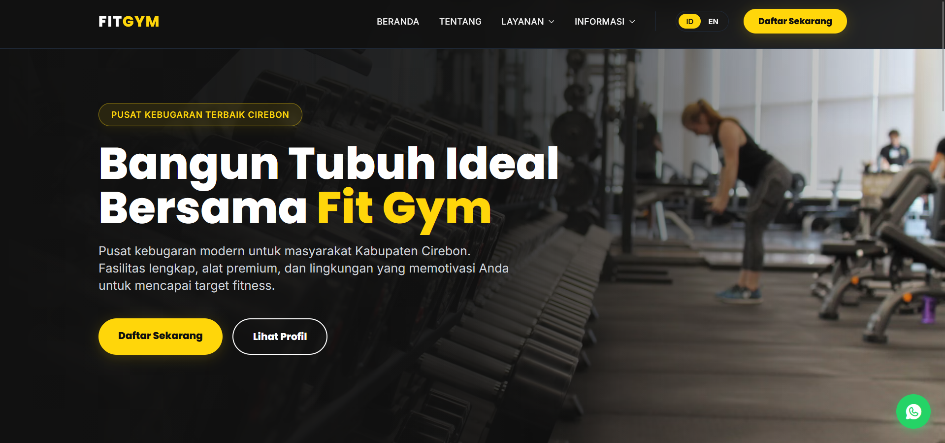 Fit Gym Website Landing Page