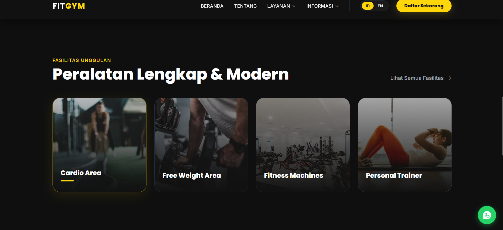 Fit Gym Website Landing Page